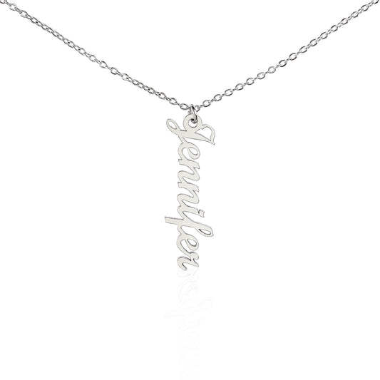 Vertical Name Necklace - Personalized Name