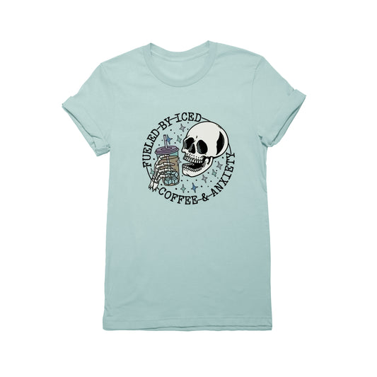 Skull Coffee & Anxiety T-Shirt