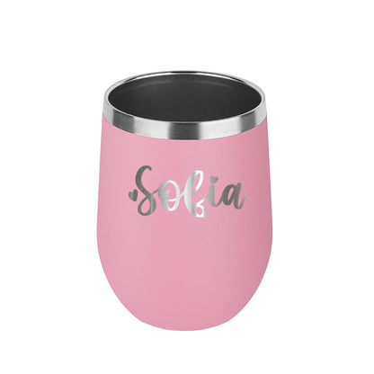 Wine Tumbler Set Name - Personalized