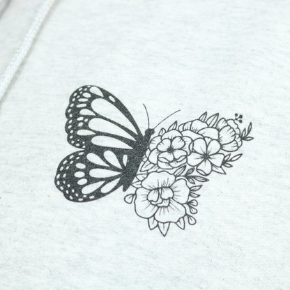 Butterfly Floral Be Kind Hoodie